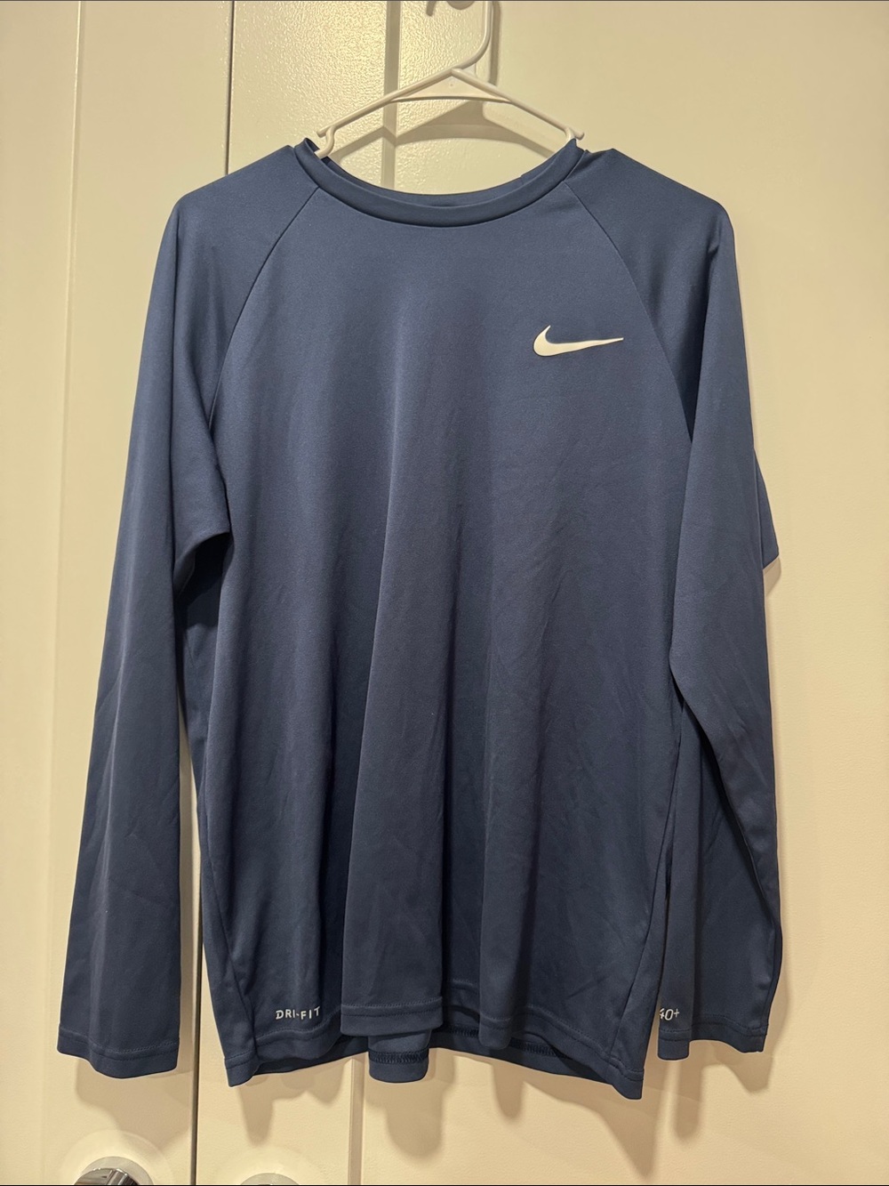 Nike Long Sleeve Dri-FIT Crew Shirt - Blue